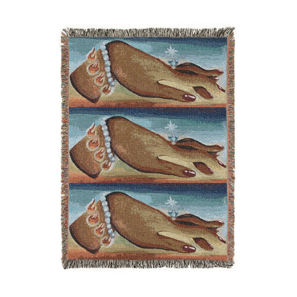 “Solo Si Me Sacas a Bailar” Woven Blanket