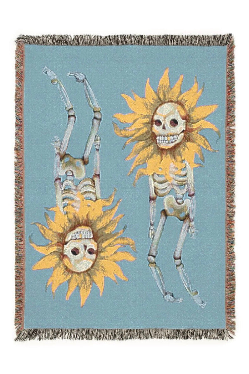 “Sunflower Boyfriend” Woven Blanket